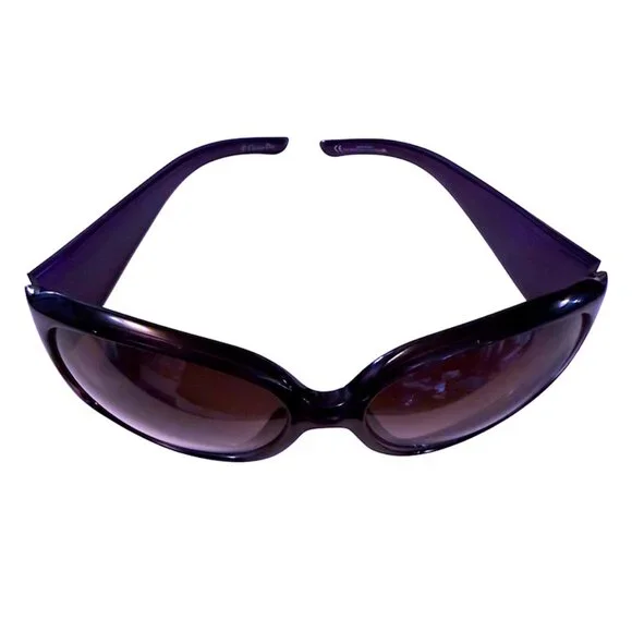 CHRISTIAN DIOR Limited Edition 609-J8 Purple Sun Crystal Silver Gems SUNGLASSES - Picture 10 of 13